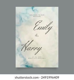 Wedding poster for welcome sign. Template welcome poster. Vector printable wedding props. Flyer design for welcome sign.