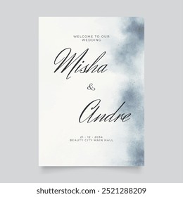 Wedding poster for welcome sign. Vector printable wedding props. Flyer design for welcome sign ready to print template.