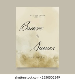 Cartaz de casamento para sinal de boas-vindas. Vetor de adereços de casamento imprimíveis. Design de panfleto para sinal de boas-vindas pronto para imprimir modelo.