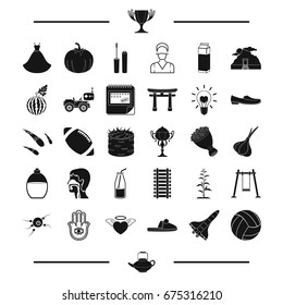 wedding, pregnancy, reward and other web icon in black style. sport, entertainment, space icons in set collection.