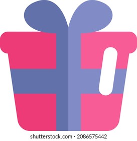 Boda presente, ilustración, vector, sobre fondo blanco.