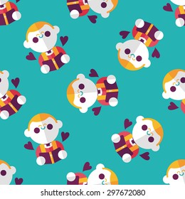 Wedding priest flat icon,eps10, presiding over  seamless pattern background