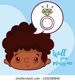 Wedding proposal card