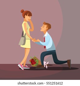 Wedding proposal romantic style 