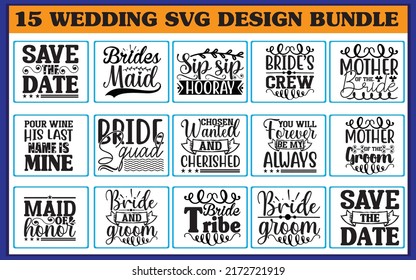 Wedding Quotes svg  Designs Bundle,vector file. svg