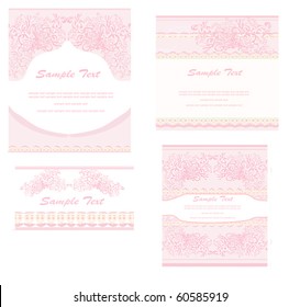 Wedding Reception Card Set