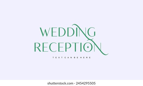 Wedding reception Text Typo Artwork