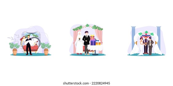 Wedding Receptions Event Flat Bundle Design