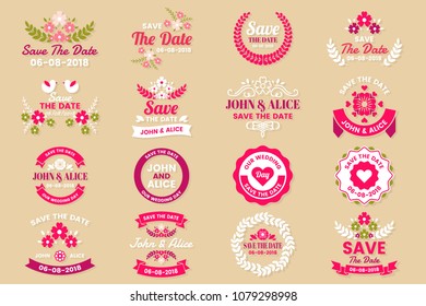 Wedding Retro Vintage Vector Label for banner