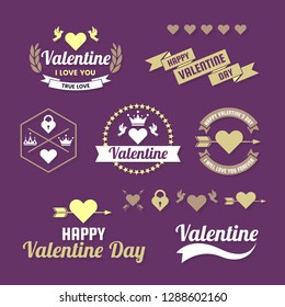 Wedding Retro Vintage Vector Label for banner