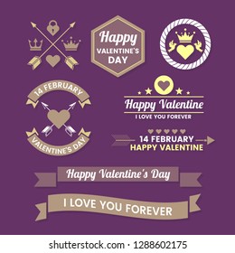 Wedding Retro Vintage Vector Label for banner