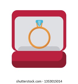 Wedding Ring Box Cartoon Stock Vector (Royalty Free) 1353015014 ...