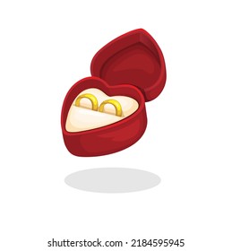 Wedding ring couple symbol illustration vector