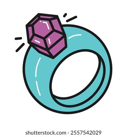 Wedding Ring Doodle Illustration - 03