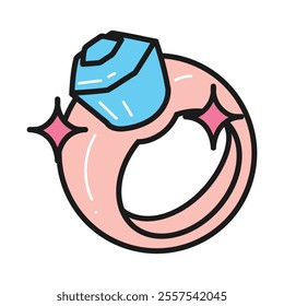 Wedding Ring Doodle Illustration - 05