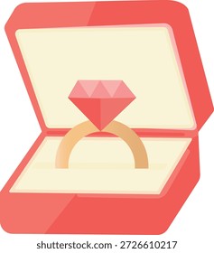 Anel de Casamento Envolvimento Vetor de Amor