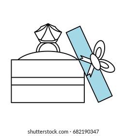 Wedding ring gift box