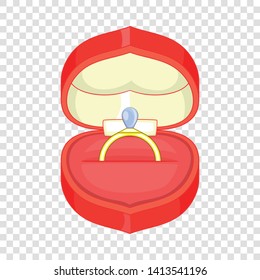 Wedding ring icon. Cartoon illustration of wedding ring vector icon for web design