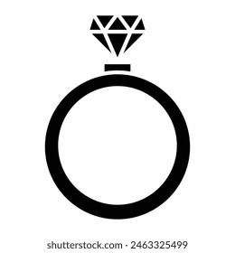 Wedding Ring Icon Design For Personal And Commercial Use