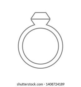 wedding ring icon. Element of web for mobile concept and web apps icon. Outline, thin line icon for website design and development, app development
