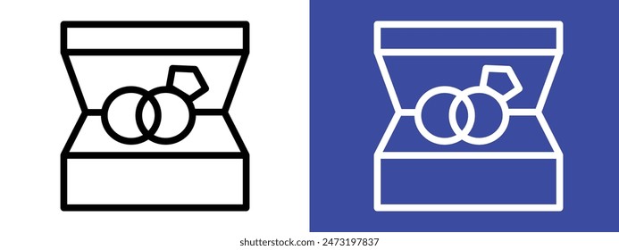 Wedding Ring Icon Ideal for Engagement and Marriage Themes