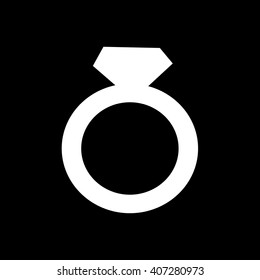 Wedding Ring Icon Illustration design