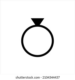 Wedding ring icon set collection