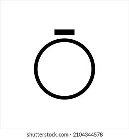 Wedding ring icon set collection