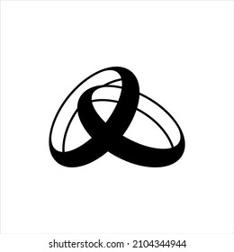 Colección de conjunto de iconos del anillo de bodas
