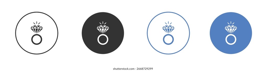 Wedding ring icon symbol. Quality design element.