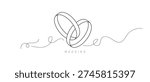 Wedding ring icon vector illustration, Ring icon outline symbol isolated, Jewelry Rings icon, Engagement diamond ring icon, Proposal symbol vector, Diamond rings engagement or wedding ring design.