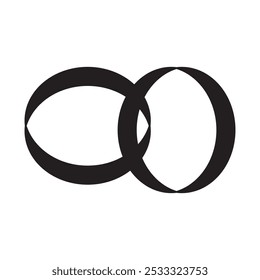 Wedding ring icon vector. vector illustration.