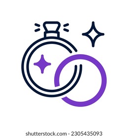 Hochzeitsring-Symbol für Ihre Website, Ihr Handy, Ihre Präsentation und Ihr Logo-Design.