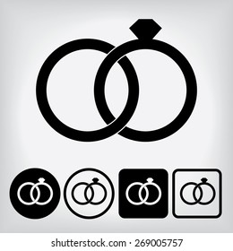 Wedding Ring Icons