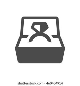 Wedding ring icons in single color.