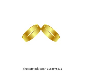 Wedding ring isolated