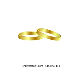 Wedding ring isolated