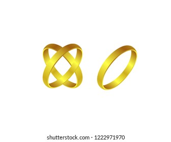 Wedding ring isolated