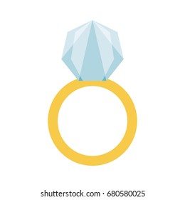 Wedding ring isolated