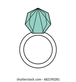 Wedding ring isolated