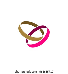 Wedding Ring Logo Template Illustration Design. Vector EPS 10.