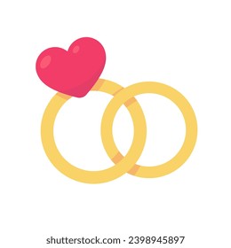 Anillo de bodas con el corazón rosado en la parte superior Anillos de parejas que representan el amor de parejas casadas
