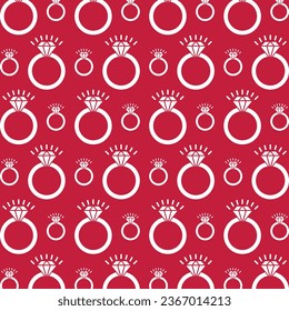 Wedding Ring seamless pattern vector illustration background