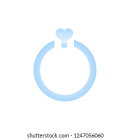 
wedding ring or sign 
turn on