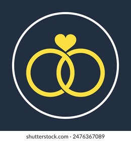 Wedding ring symbol beautiful background abstract vector illustration design