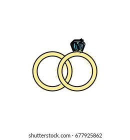wedding ring to symbolic the love