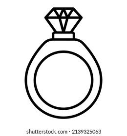 Wedding Ring vector icon. Can be used for printing, mobile and web applications.