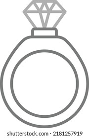 Wedding Ring vector icon. Can be used for printing, mobile and web applications.