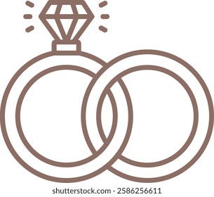 Wedding Ring vector icon. Can be used for printing, mobile and web applications.