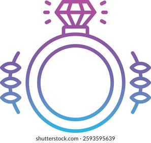 Wedding Ring vector icon. Can be used for printing, mobile and web applications.